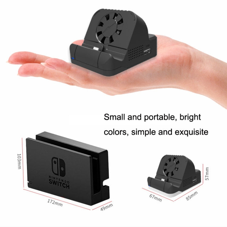 For Nintendo Switch / Switch OLED SW300 HDMI Video Casting Converter Cooling Fan Base Charger, Cooling Fan Base Charger