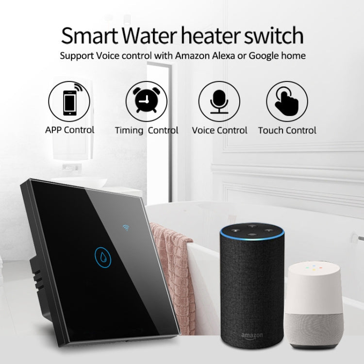 مفتاح ذكي Tuya ZigBee 40A عالي الطاقة لسخان ماء، ضوء، مكيف هواء مع تحكم صوتي عن بعد، ZigBee 40A أبيض، ZigBee 40A أسود