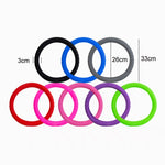Silicone Non-slip Wear-resistant Concave Point Car Steering Wheel Cover, 34-38cm