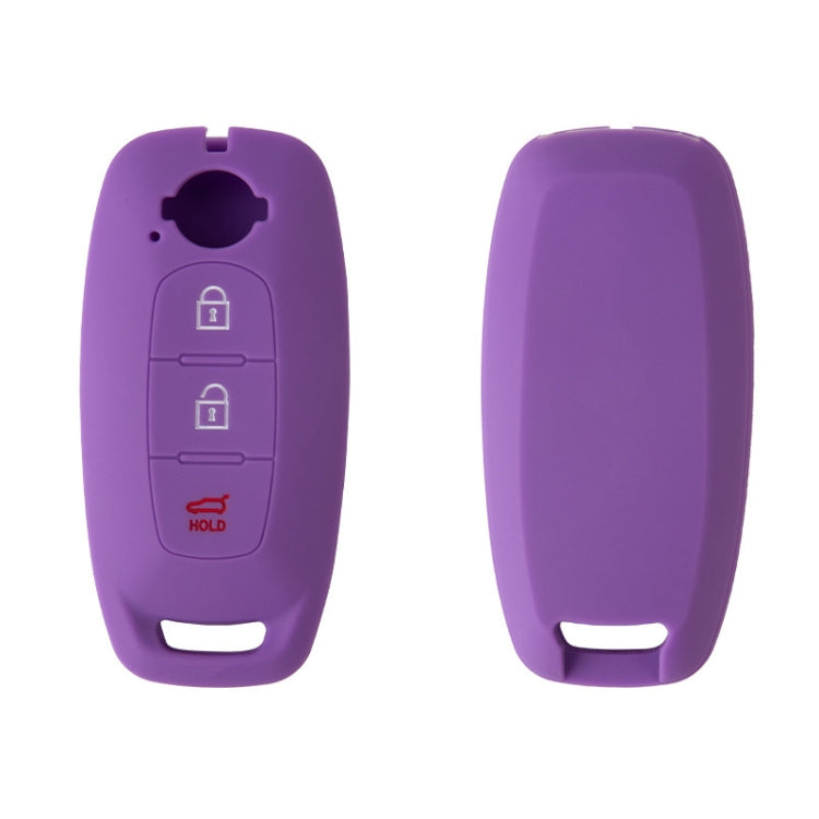 For 2023 Nissan Altima 2pcs Three-Button Key Silicone Protective Case, Black, Red, Rose Red, Pink, Blue, Apple Green, Orange, Sea Blue, Purple, Luminous Blue, Luminous Green, White