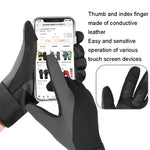 Touch Screen Anti-slip Waterproof Outdoor Sports Warm Cycling Gloves, S, M, L, XL