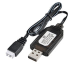 شاحن بطارية ليثيوم 7.4 فولت لملحقات طائرات الألعاب مع كابل بيانات USB
