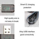 شاحن بطارية ليثيوم 7.4 فولت لملحقات طائرات الألعاب مع كابل بيانات USB