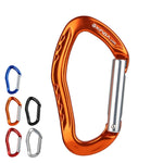 XINDA  22KN Rock Climbing  Straight Quickdraw Spring-loaded Gate Buckle Aluminum Carabiner, XD-8126 (Blue), XD-8126 (Black), XD-8126 (Red), XD-8126 (Orange), XD-8126 (Silver)