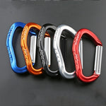 XINDA  22KN Rock Climbing  Straight Quickdraw Spring-loaded Gate Buckle Aluminum Carabiner, XD-8126 (Blue), XD-8126 (Black), XD-8126 (Red), XD-8126 (Orange), XD-8126 (Silver)