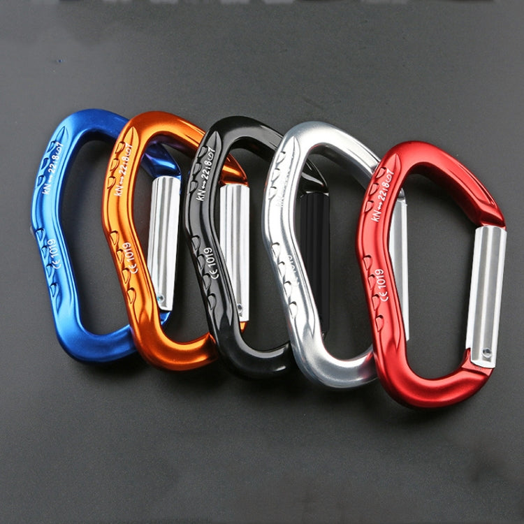 XINDA  22KN Rock Climbing  Straight Quickdraw Spring-loaded Gate Buckle Aluminum Carabiner, XD-8126 (Blue), XD-8126 (Black), XD-8126 (Red), XD-8126 (Orange), XD-8126 (Silver)