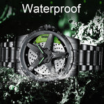 BINBOND D002 Car Hub Dial Multifunctional Waterproof and Wear-resistant Men's Watch