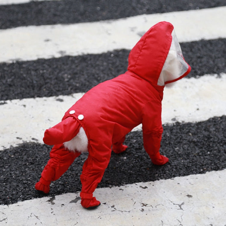 All-inclusive Pet Four-leg One-piece Outdoor Waterproof Raincoat, S, M, L, XL