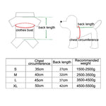 All-inclusive Pet Four-leg One-piece Outdoor Waterproof Raincoat, S, M, L, XL