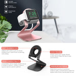 AhaStyle ST03 For Apple Watch Series Aluminum Alloy Stand Base, ST03 (Silver)