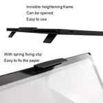 A4-D28B Rechargeable Copy Desk Drawing Board, With Charging Line, With Charging Line+US Plug Adapter, With Charging Line+UK Plug Adapter, With Charging Line+EU Plug Adapter, With Charging Line+AU Plug Adapter