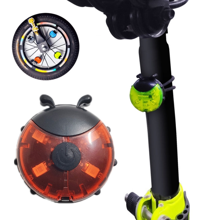 Ladybug Wheel Light Children Balance Bike Bicycle Hub Light, Manual&Automatic, Smart Red, Smart Green, Smart Blue, Manual Red, Manual Green, Manual Blue, Manual Transparent