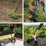 MYL-10 Stirrup Ring Weeding Hoes Garden Tools, 3 Sections 1.2m, 4 Sections 1.6m, 5 Sections 2.0m, 6 Sections 2.4m