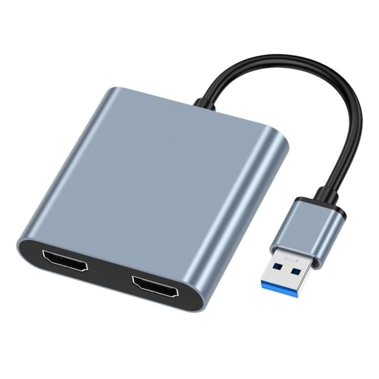 محول USB 3.0 إلى HDMI مزدوج، USB، USB-C / Type-C عالي الدقة 4K، موسع شاشة USB، USB 3.0 إلى HDMI مزدوج
