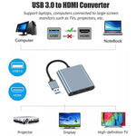 محول USB 3.0 إلى HDMI مزدوج، USB، USB-C / Type-C عالي الدقة 4K، موسع شاشة USB، USB 3.0 إلى HDMI مزدوج