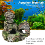 Stone Fish Tank Landscape Simulation Resin Aquarium Decorative Ornament, Style:, Cave Mountain C, Cave Mountain D, Small Rockery, Three-legged Rockery, Big Rockery, Shunfeng Mountain, Yu Mountain