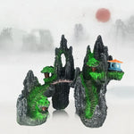 Stone Fish Tank Landscape Simulation Resin Aquarium Decorative Ornament, Style:, Cave Mountain C, Cave Mountain D, Small Rockery, Three-legged Rockery, Big Rockery, Shunfeng Mountain, Yu Mountain