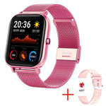H10 1.69 inch Screen Bluetooth Call Smart Watch, Support Heart Rate/Blood Pressure/Sleep Monitoring, Black, Pink, Yellow, Grey, Blue Net+Silicone, Black Net+Silicone, Pink Net+Silicone, Gold Net+Silicone, Silver Net+Silicone