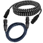 كابل صوت خطي كانون ذكر إلى أنثى، ميكروفون، مضخم طاقة، كابل XLR، KN006 بأطوال 1م، 1.5م، 2م، 3م، 5م، 10م، 15م، 20م
