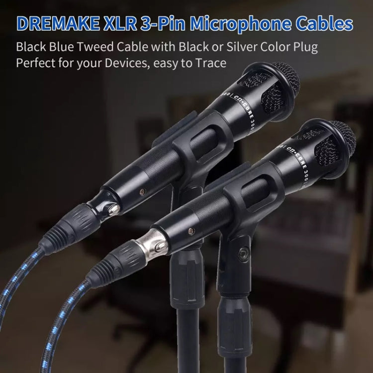 كابل صوت خطي كانون ذكر إلى أنثى، ميكروفون، مضخم طاقة، كابل XLR، KN006 بأطوال 1م، 1.5م، 2م، 3م، 5م، 10م، 15م، 20م