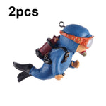 2pcs Fish Tank Diver Aquarium Ornaments Aquascape Decorations, Regular Pink, Regular Green, With Camera Blue, With Camera Black, With Camera Pink, With Camera Green, With Camera Orange, Regular Blue, Regular Orange, Regular Black