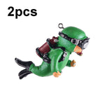 2pcs Fish Tank Diver Aquarium Ornaments Aquascape Decorations, Regular Pink, Regular Green, With Camera Blue, With Camera Black, With Camera Pink, With Camera Green, With Camera Orange, Regular Blue, Regular Orange, Regular Black