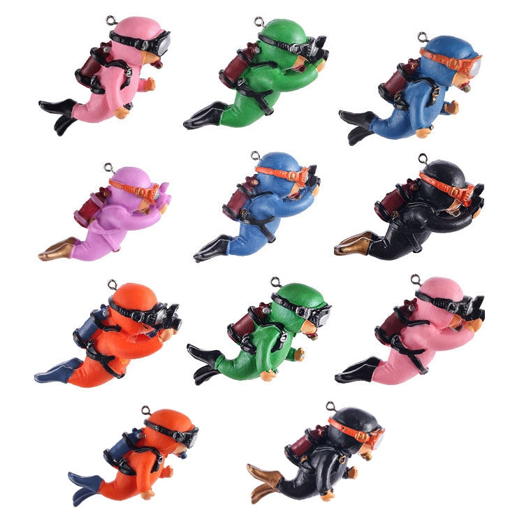 2pcs Fish Tank Diver Aquarium Ornaments Aquascape Decorations, Regular Pink, Regular Green, With Camera Blue, With Camera Black, With Camera Pink, With Camera Green, With Camera Orange, Regular Blue, Regular Orange, Regular Black