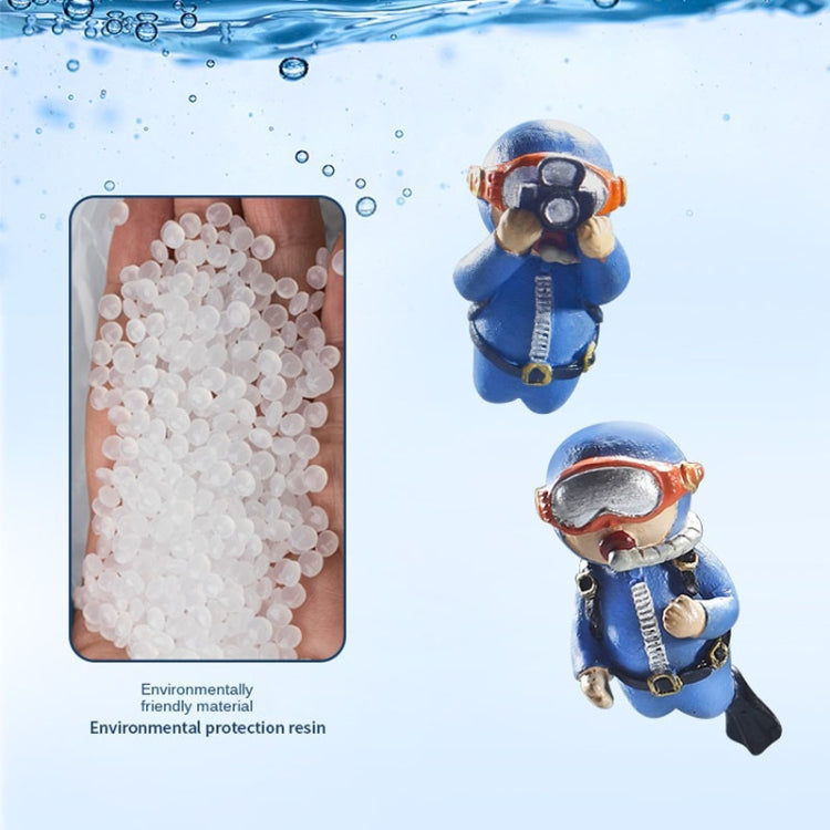 2pcs Fish Tank Diver Aquarium Ornaments Aquascape Decorations, Regular Pink, Regular Green, With Camera Blue, With Camera Black, With Camera Pink, With Camera Green, With Camera Orange, Regular Blue, Regular Orange, Regular Black