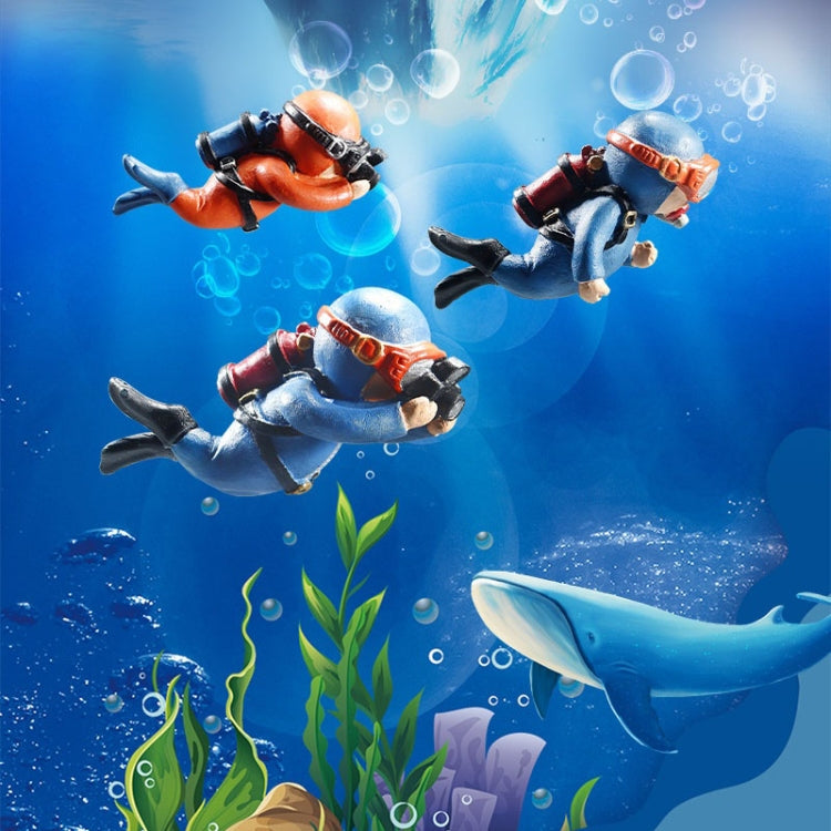 2pcs Fish Tank Diver Aquarium Ornaments Aquascape Decorations, Regular Pink, Regular Green, With Camera Blue, With Camera Black, With Camera Pink, With Camera Green, With Camera Orange, Regular Blue, Regular Orange, Regular Black