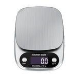 Small Multifunctional Kitchen High Precision Electronic Scale LCD Digital Display Food Scale, 3kg/ 0.1g, 5kg/ 0.1g, 10kg/ 1g