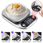 Small Multifunctional Kitchen High Precision Electronic Scale LCD Digital Display Food Scale, 3kg/ 0.1g, 5kg/ 0.1g, 10kg/ 1g