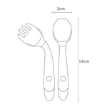 Children Eating Training Tableware Baby Bendable Silicone Soft Spoon, Green, Pink, Yellow, Purple, Boxed Green, Boxed Pink, Boxed Yellow, Boxed Purple