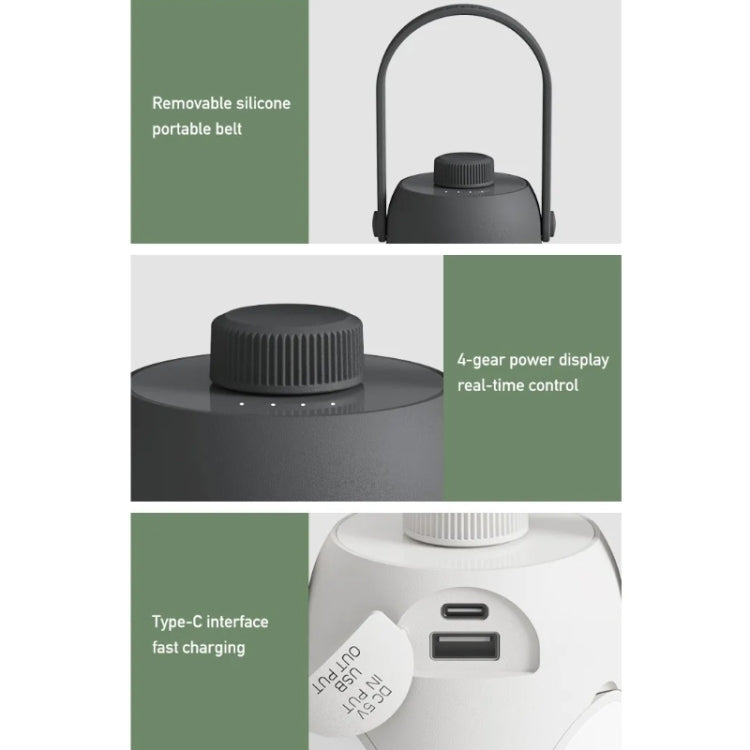 Outdoor Hanging Camping Lights Tent Lighting Atmosphere Lights, Grey, White