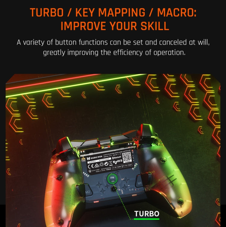 RGB Light Wired Gamepad Controller For PC/Switch, BIGBIGWON C1 S