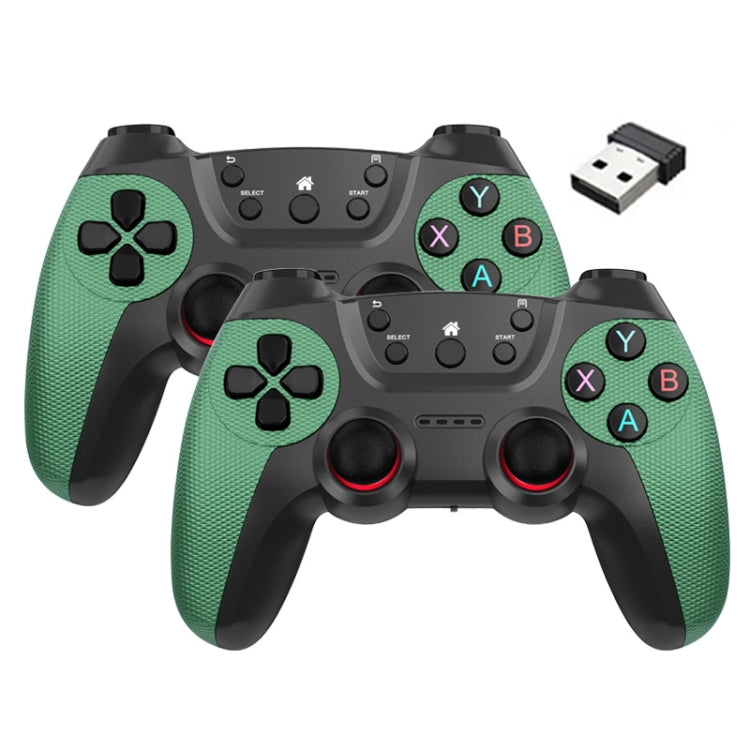 KM-029   2.4G One for Two Doubles Wireless Controller Support PC / Linux / Android / TVbox, KM-029 (Cangling Green), KM-029 (Vitality Orange), KM-029 (Rose Pink), KM-029 (Lemon Yellow), KM-029 (Mountain Blue), KM-029 (Battle Gray), KM-029 (Elegant Silv...