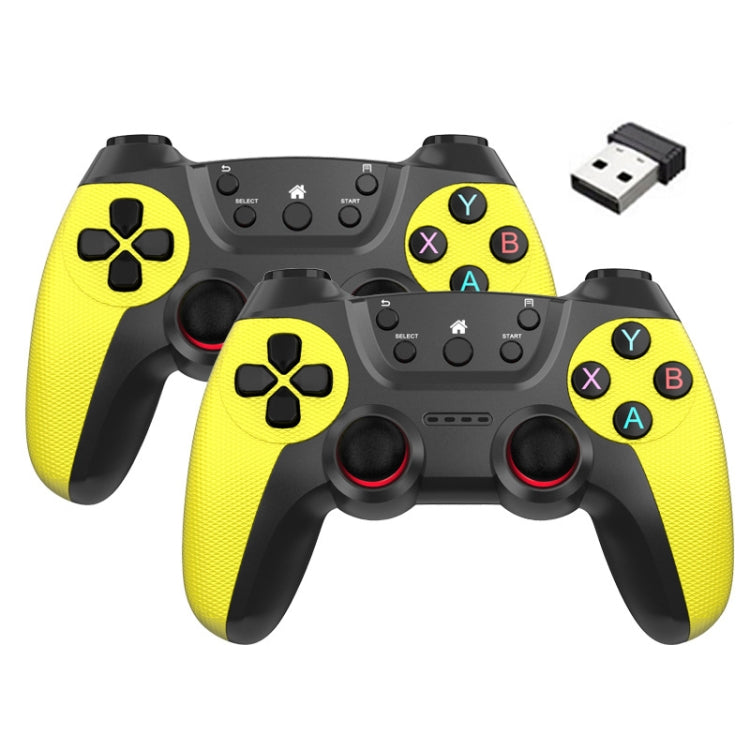 KM-029   2.4G One for Two Doubles Wireless Controller Support PC / Linux / Android / TVbox, KM-029 (Mint Green), KM-029 (Cangling Green), KM-029 (Vitality Orange), KM-029 (Rose Pink), KM-029 (Lemon Yellow), KM-029 (Mountain Blue), KM-029 (Battle Gray) ...