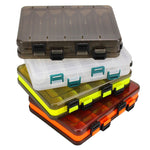 Double Side Luya Tool Box Translucent Bait Organizer, HB326 10 Grids, HB327 14 Grids