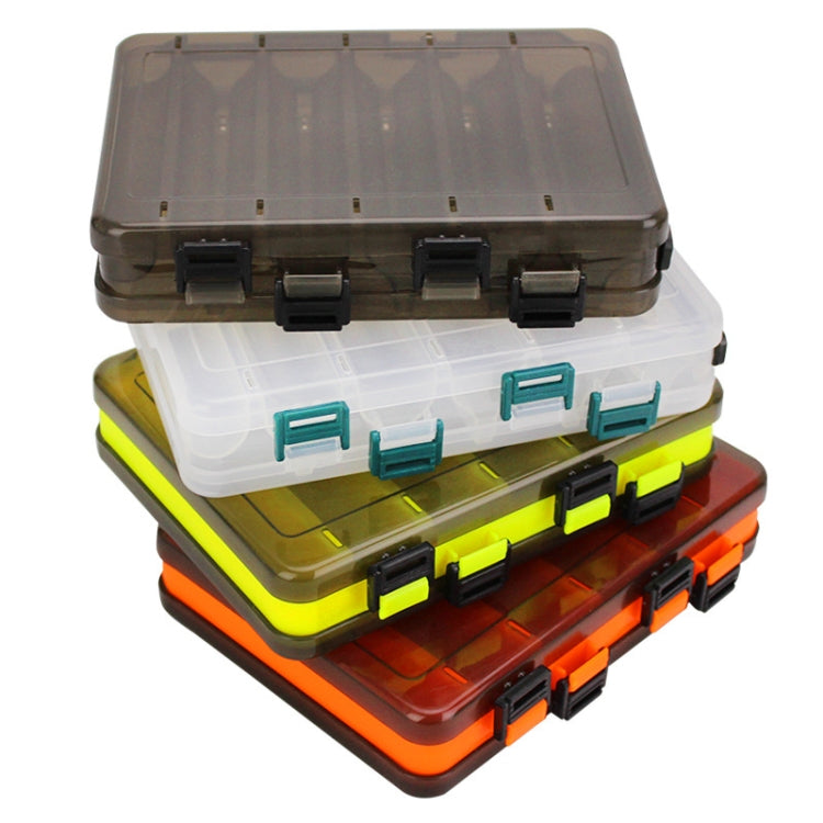 Double Side Luya Tool Box Translucent Bait Organizer, HB326 10 Grids, HB327 14 Grids