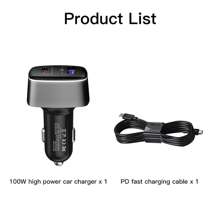 For DJI Mavic 3/Mini 2 RCSTQ 100W 2 In 1 Car Charger, For DJI Mavic 3/Mini 2