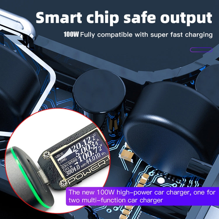 For DJI Mavic 3/Mini 2 RCSTQ 100W 2 In 1 Car Charger, For DJI Mavic 3/Mini 2