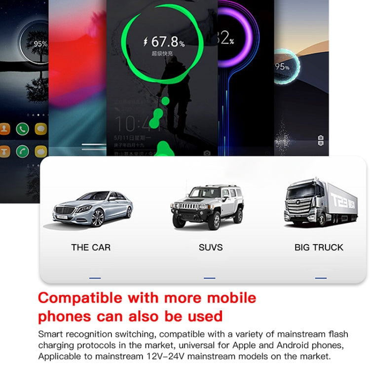 For DJI Mavic 3/Mini 2 RCSTQ 100W 2 In 1 Car Charger, For DJI Mavic 3/Mini 2