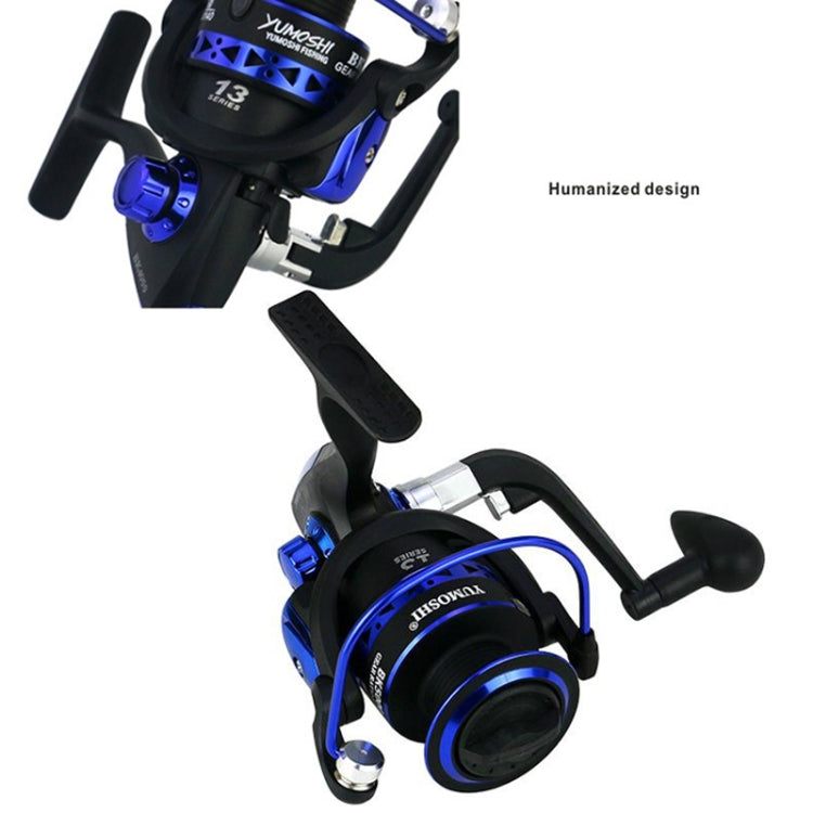 Fishing Reel Spinning Strong Metal Spool High Speed Sea Fish Reel, YUMOSHI BK1000, YUMOSHI BK2000, YUMOSHI BK3000, YUMOSHI BK4000, YUMOSHI BK5000, YUMOSHI BK6000, YUMOSHI BK7000