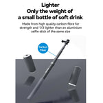 TELESIN 3M Carbon Fiber Selfie Stick Monopod  With 1/4 Screw For Action Camera, 3m