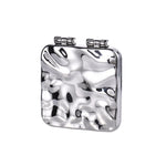 Tisch-Mini-Schminkspiegel mit galvanisierter Oberfläche, doppelseitig, für Damen, Spiegel (Lila), Spiegel (Silber), Spiegel (Beige)