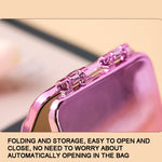 Tisch-Mini-Schminkspiegel mit galvanisierter Oberfläche, doppelseitig, für Damen, Spiegel (Lila), Spiegel (Silber), Spiegel (Beige)