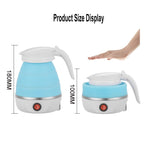 Portable Folding Silicone Electric Kettle for Household Travel, EU Plug 220V, US Plug 110V, UK Plug