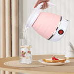 Portable Folding Silicone Electric Kettle for Household Travel, EU Plug 220V, US Plug 110V, UK Plug
