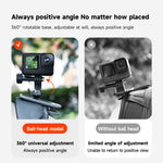 TELESIN 360 Degree Rotation Magnetic Backpack Clip Clamp Mount For Action Camera, TELESIN