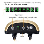 USB-wiederaufladbares, wasserdichtes Hundehalsband mit Vibrations- und Signaltonfunktion, Gold