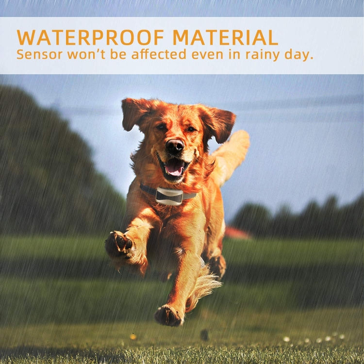 USB-wiederaufladbares, wasserdichtes Hundehalsband mit Vibrations- und Signaltonfunktion, Gold